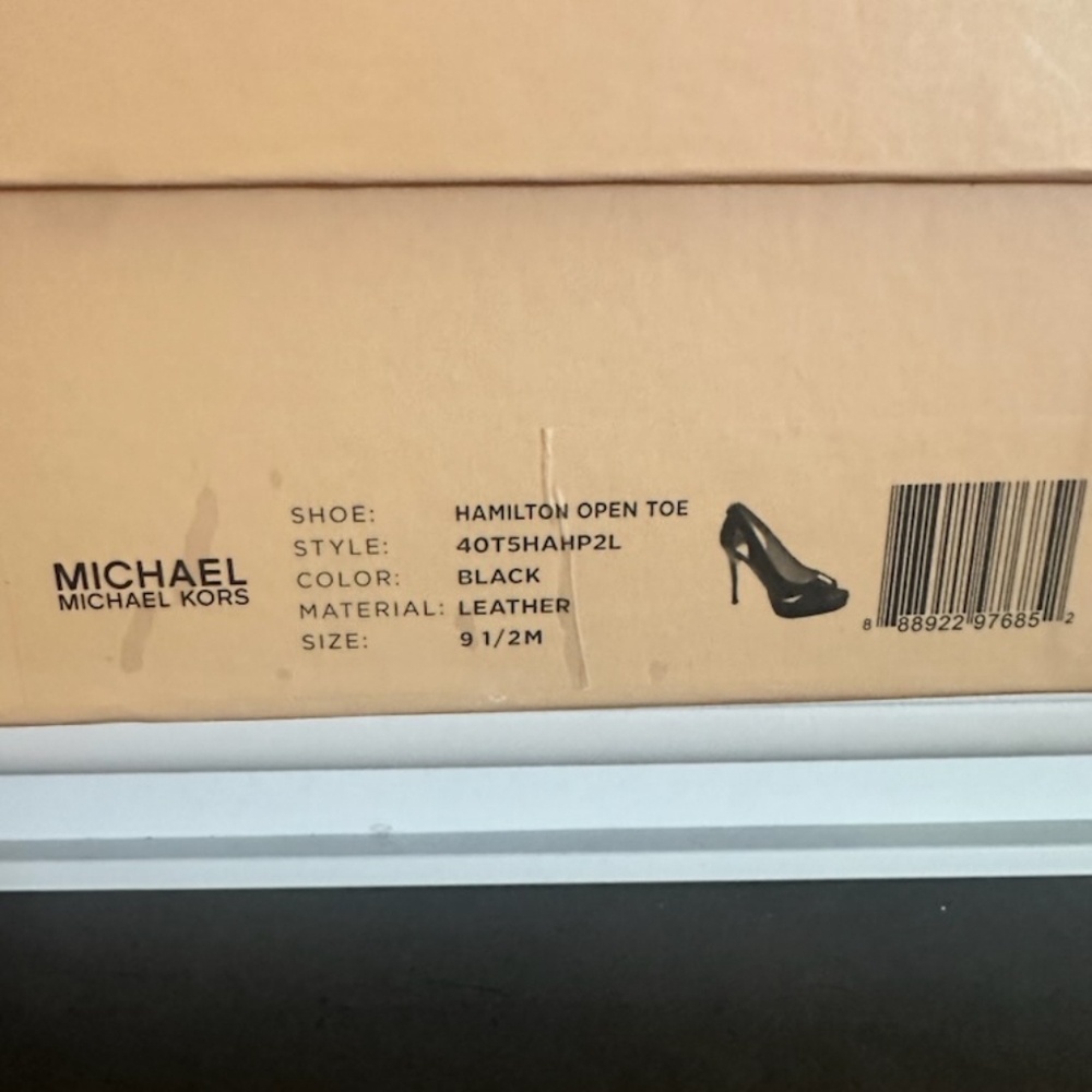 Michael Kors Hamilton Open Toe Pump